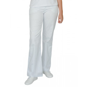 calça de brim branca uniforme