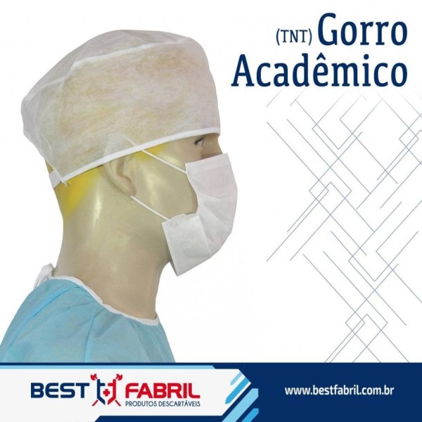 gorro hospitalar descartável