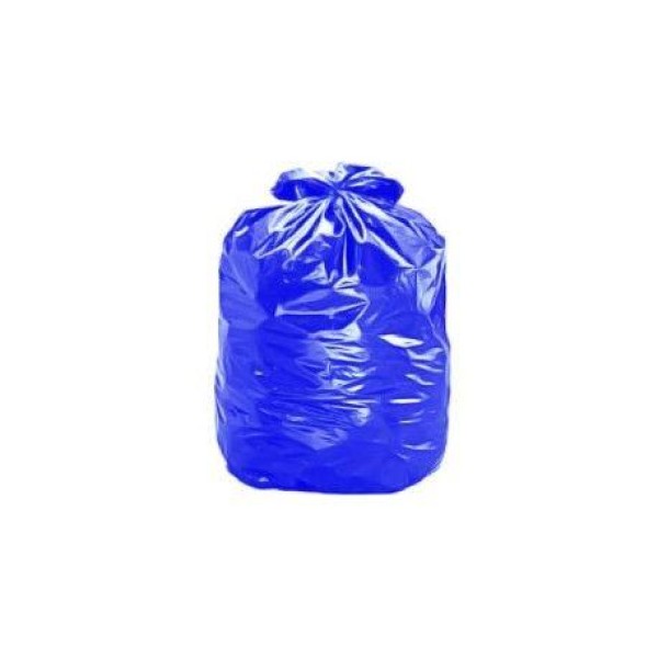 saco de lixo azul