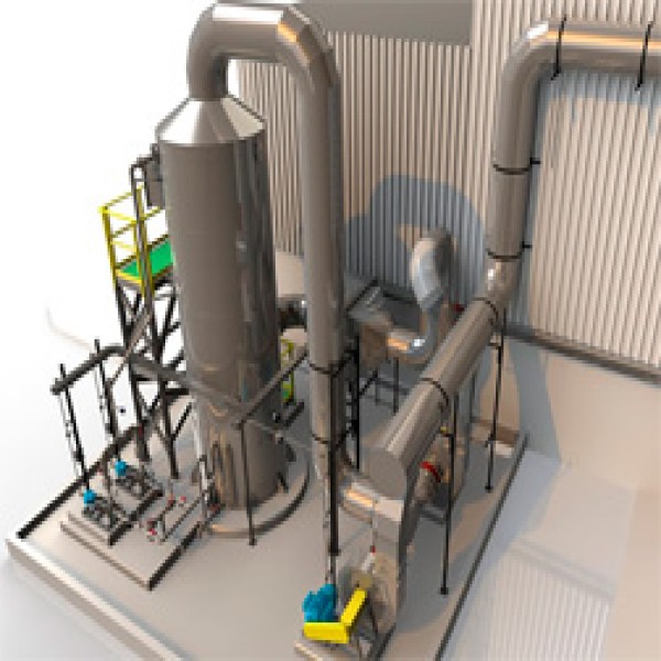 lavador de gases para laboratório