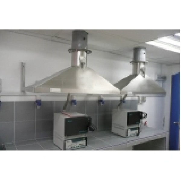 sistema de exaustão para laboratório