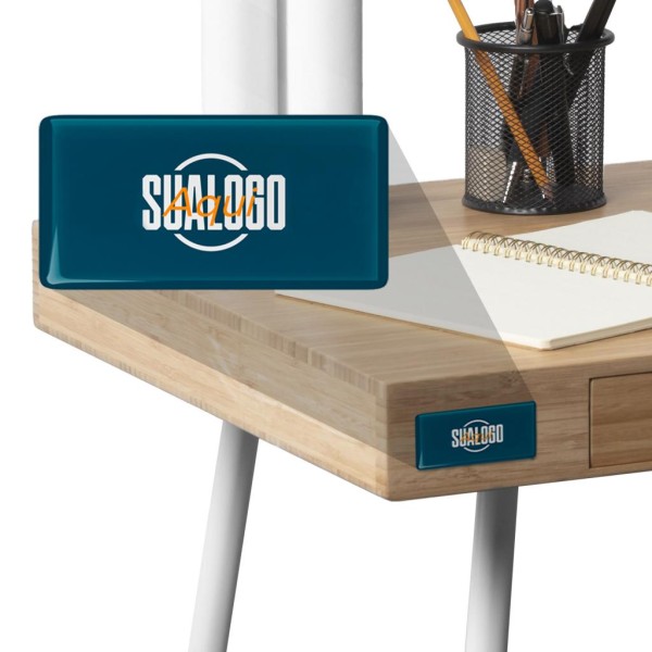 etiqueta resinada personalizada