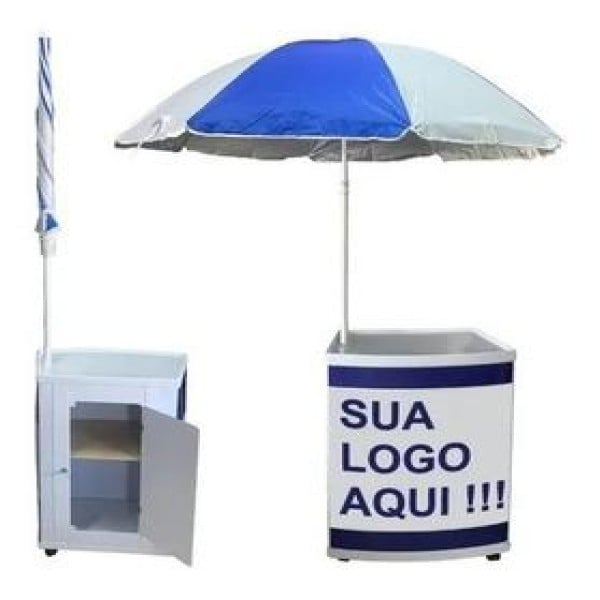 balcão promocional pvc desmontável degustação pdv stand