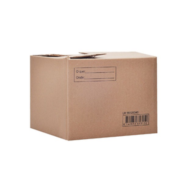 caixa de papelão com logomarca