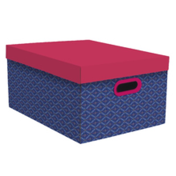 caixa de papelão com tampa decorada
