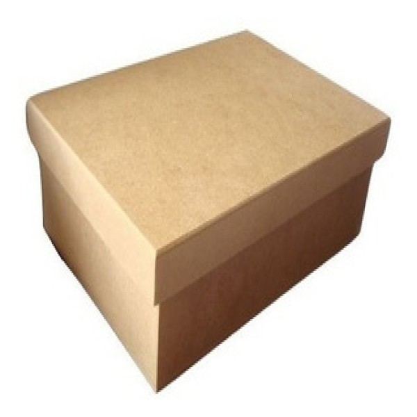 caixa de papelão com tampa decorada