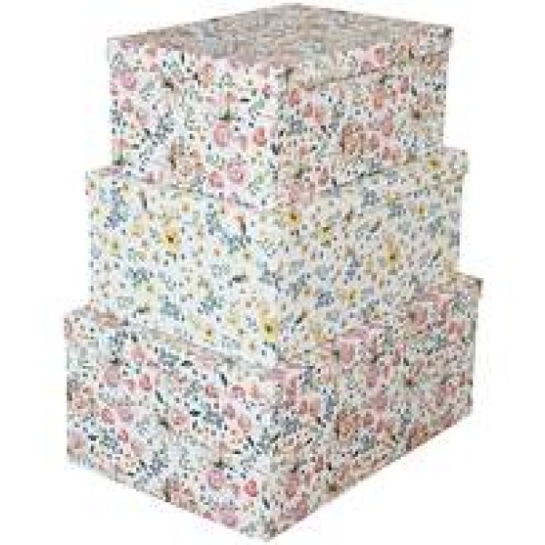 caixa de papelão com tampa decorada