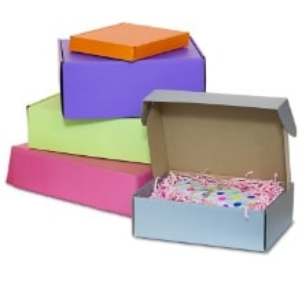 caixas de papelão personalizadas coloridas