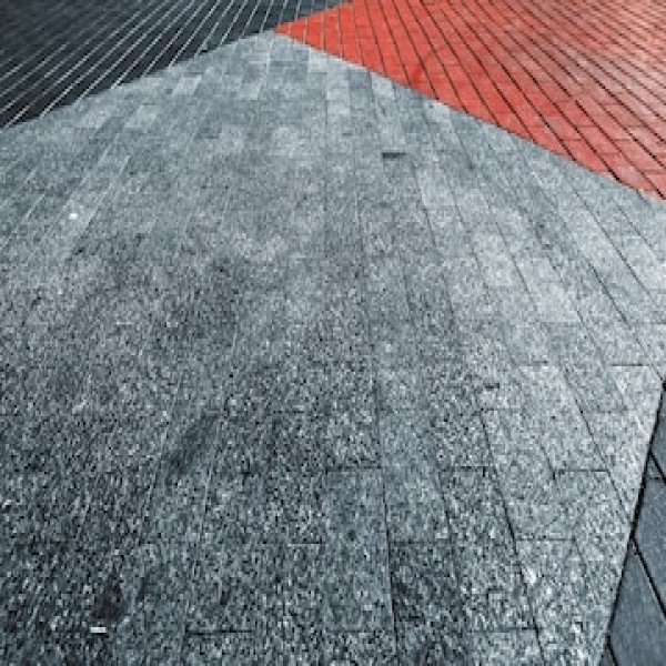 piso drenante colorido