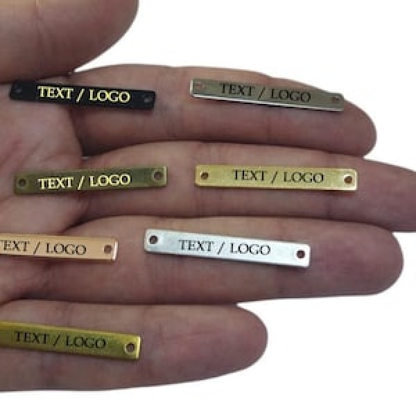 etiqueta placa de metal personalizada