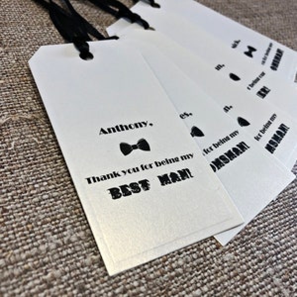 tag de papel personalizado