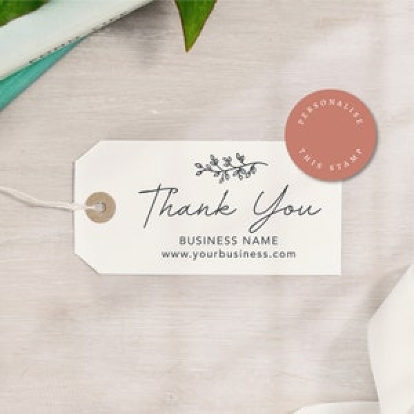 tag de papel personalizado