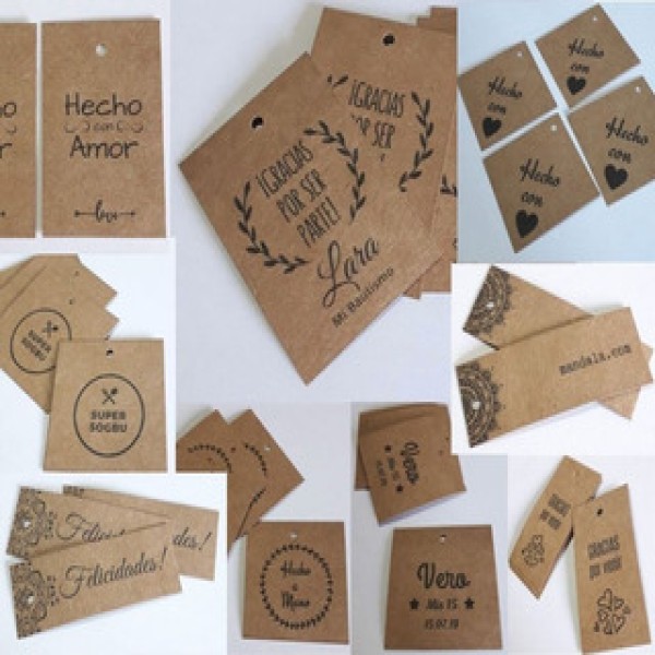 tag de papel personalizado
