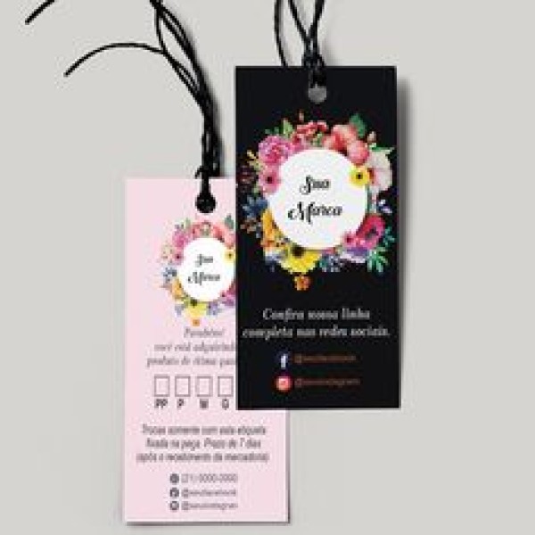 tag de roupas personalizadas