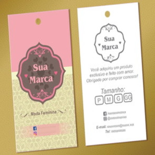 tag de roupas personalizadas