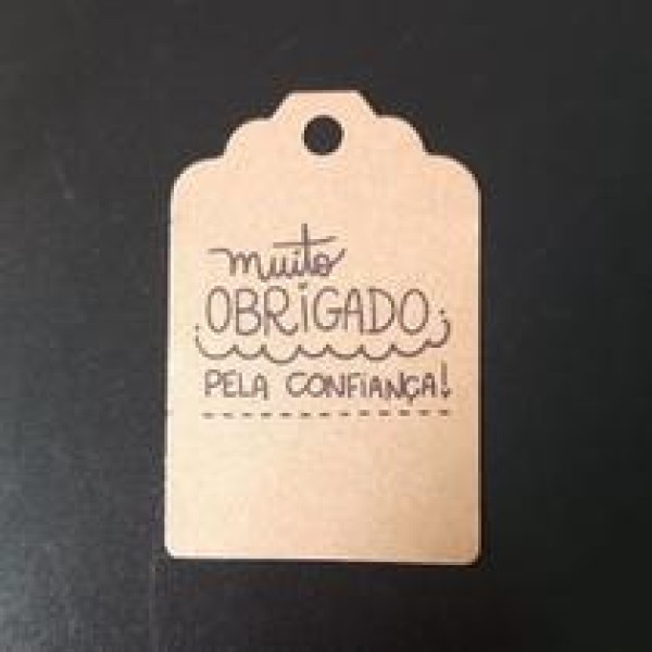 tag papel kraft personalizado