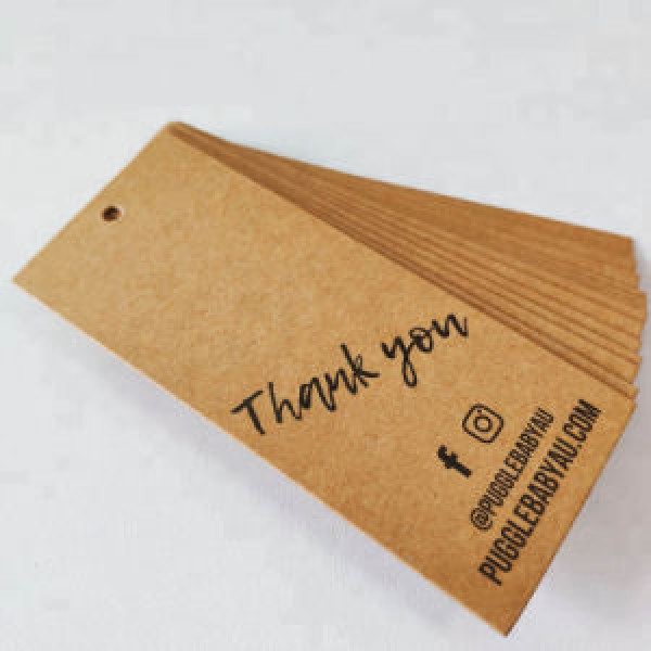 tag papel kraft personalizado