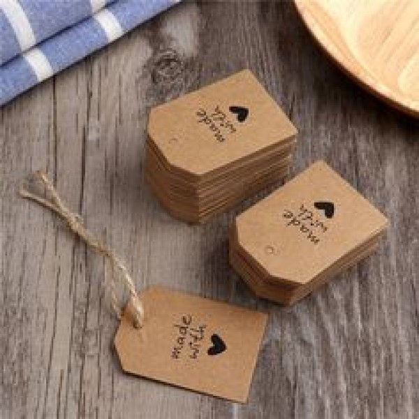 tag papel kraft personalizado