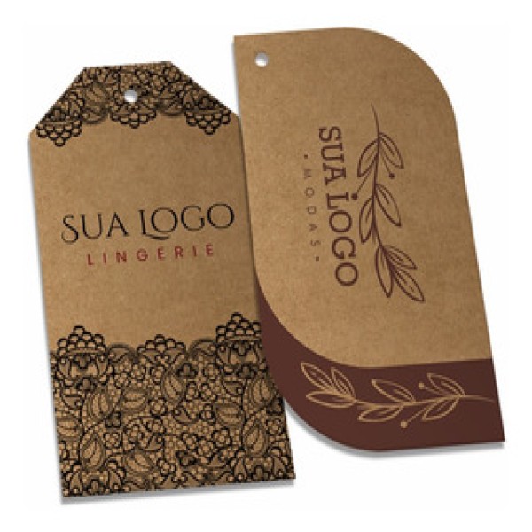 tag papel kraft personalizado