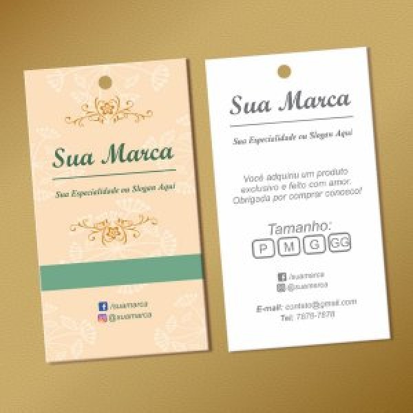 tags para roupas femininas