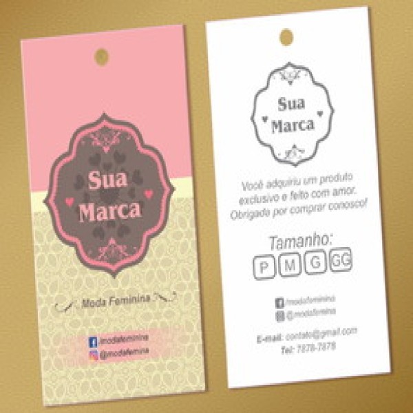 tags para roupas femininas