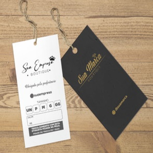tags para roupas personalizadas