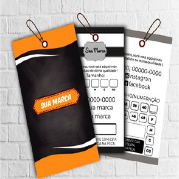 tags para roupas personalizadas