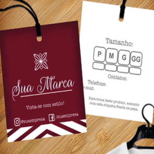 tags personalizadas para roupas