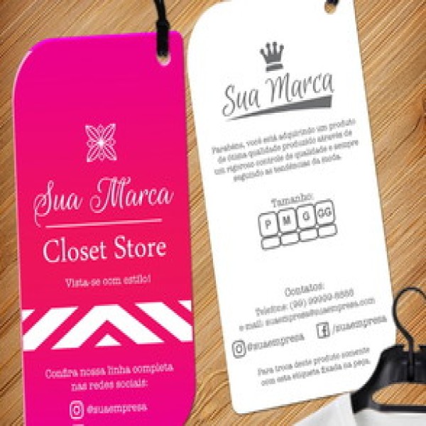 tags personalizadas para roupas