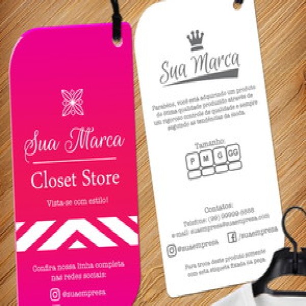tags personalizadas para roupas