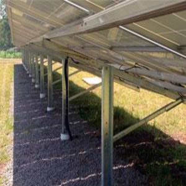 estrutura fixação painel solar no solo