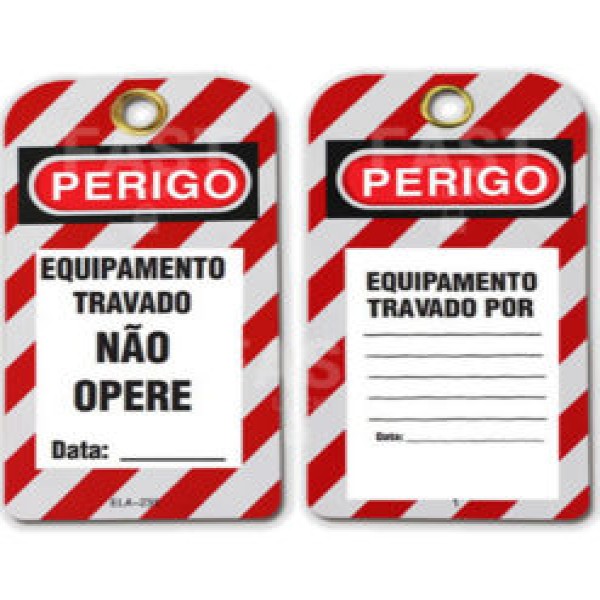 etiqueta de identificação de equipamentos