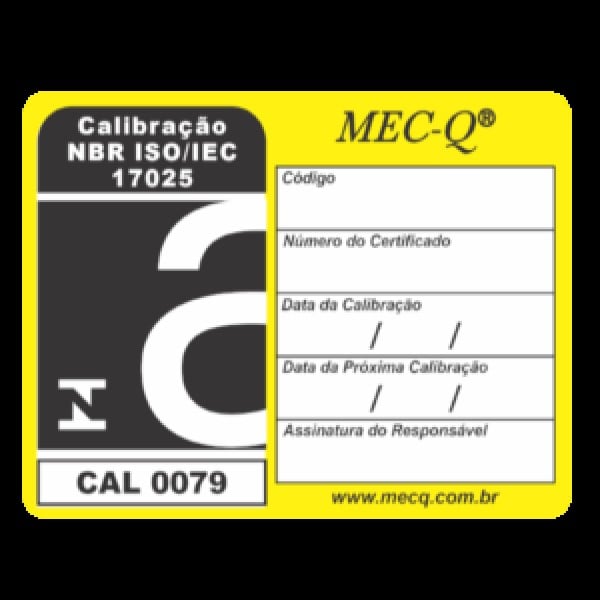 etiqueta de identificação de equipamentos
