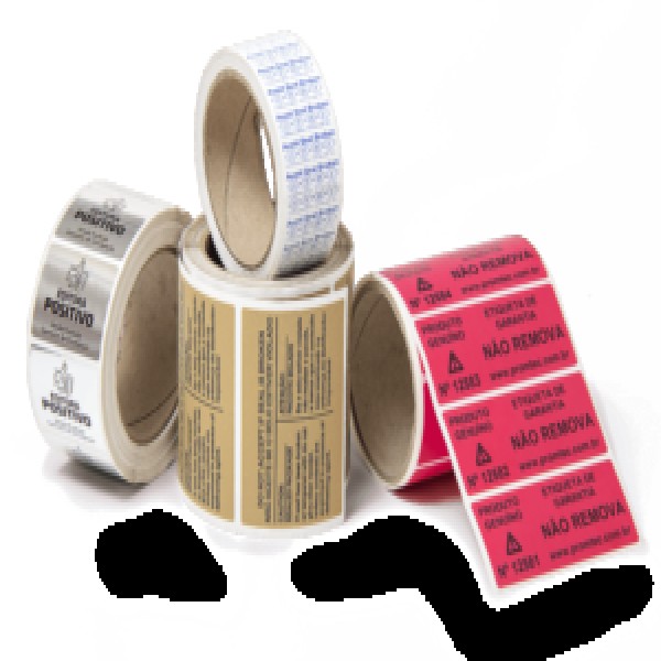 etiqueta de segurança de papel