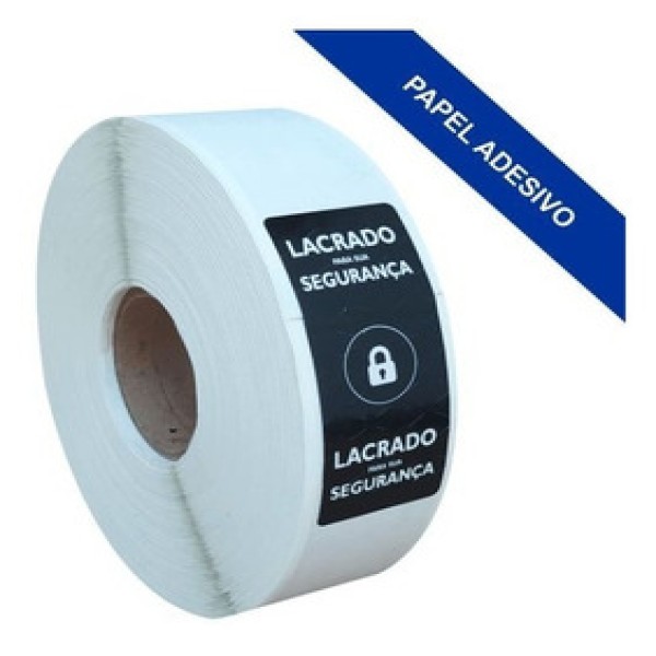 etiqueta de segurança de papel