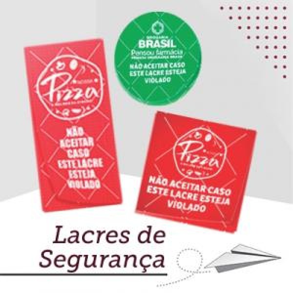 etiqueta lacre com cortes de segurança