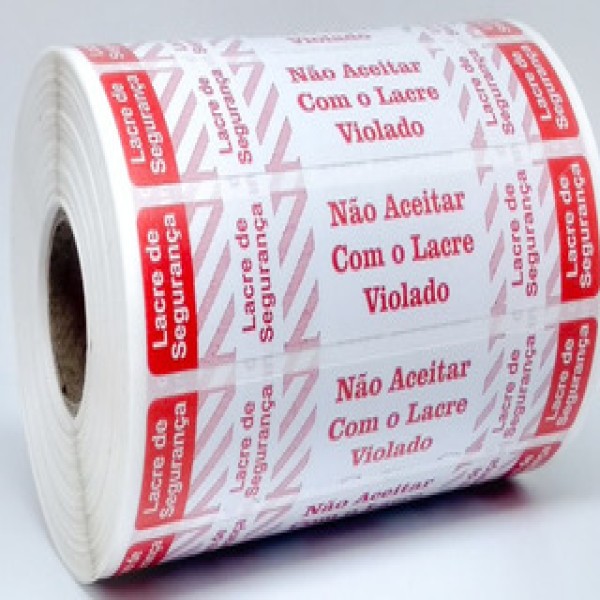 etiqueta lacre de segurança