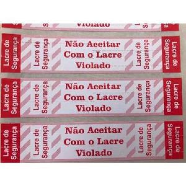 etiqueta lacre de segurança