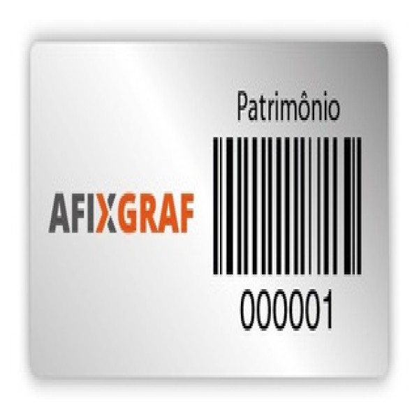 etiqueta poliester cromo fosco