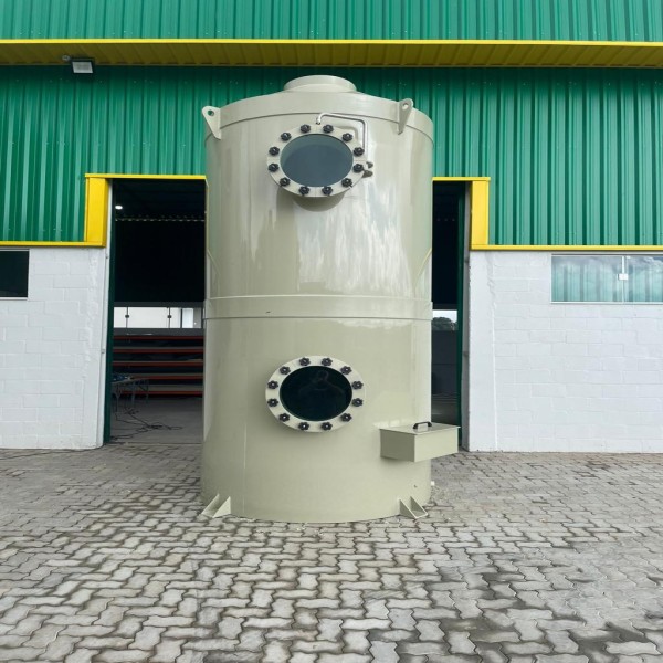 lavador de gases em polipropileno