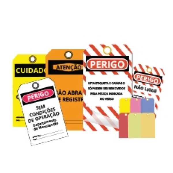 etiquetas de sinalização de segurança
