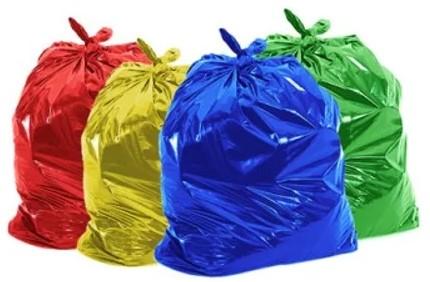 sacos de lixo para coleta seletiva