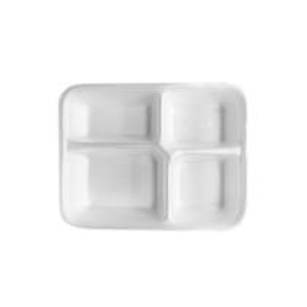 marmitex de isopor com 4 divisórias