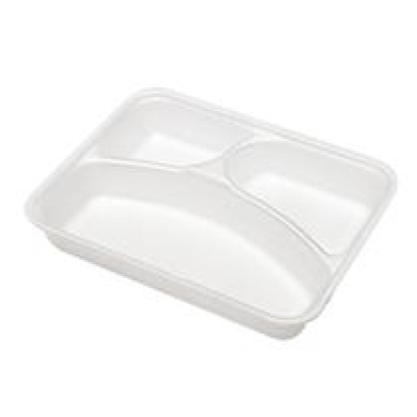 marmitex de isopor com 4 divisórias
