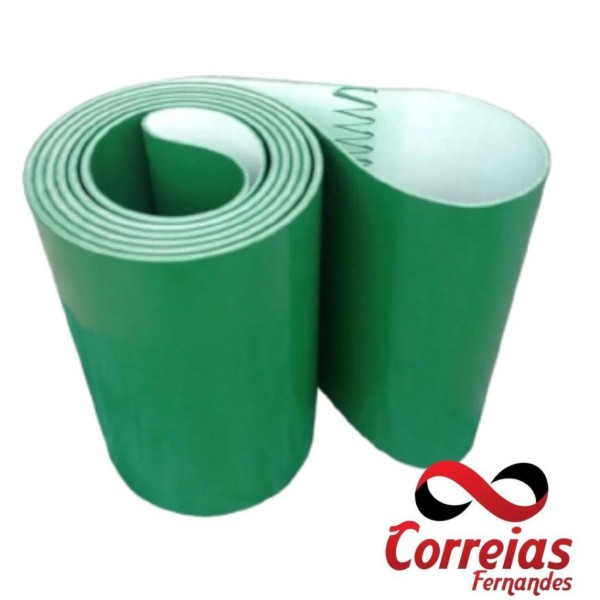 correia transportadora pvc verde