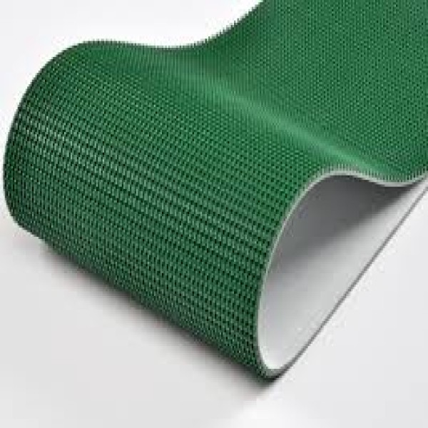 correia pvc verde corrugada