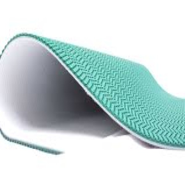 correia pvc verde corrugada