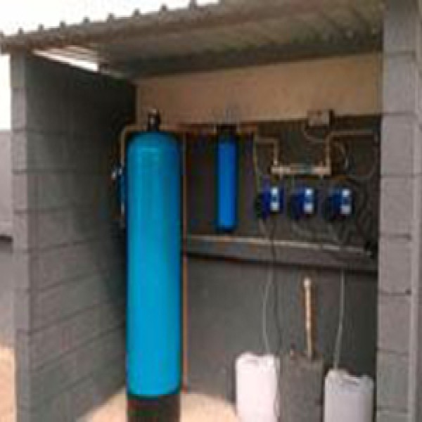estação de tratamento de água de poço artesiano