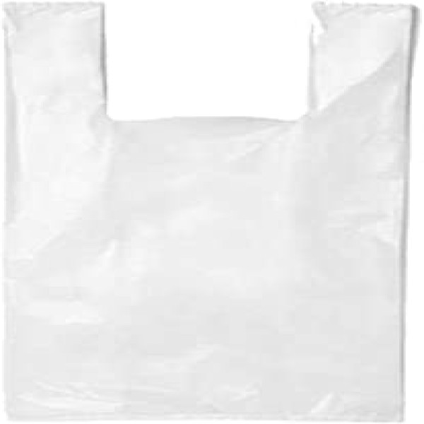 sacola de plástico branca