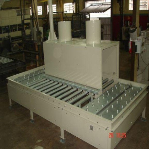 mesa transportadora de rolos